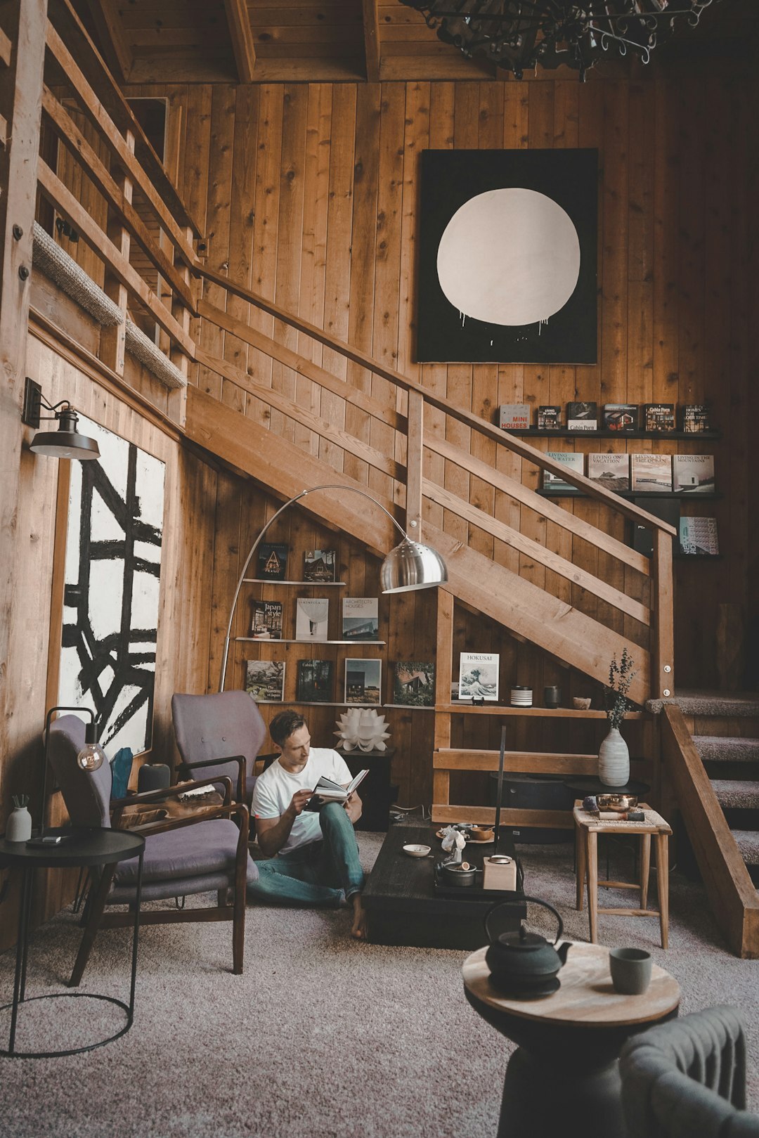 senior couple in cozy home